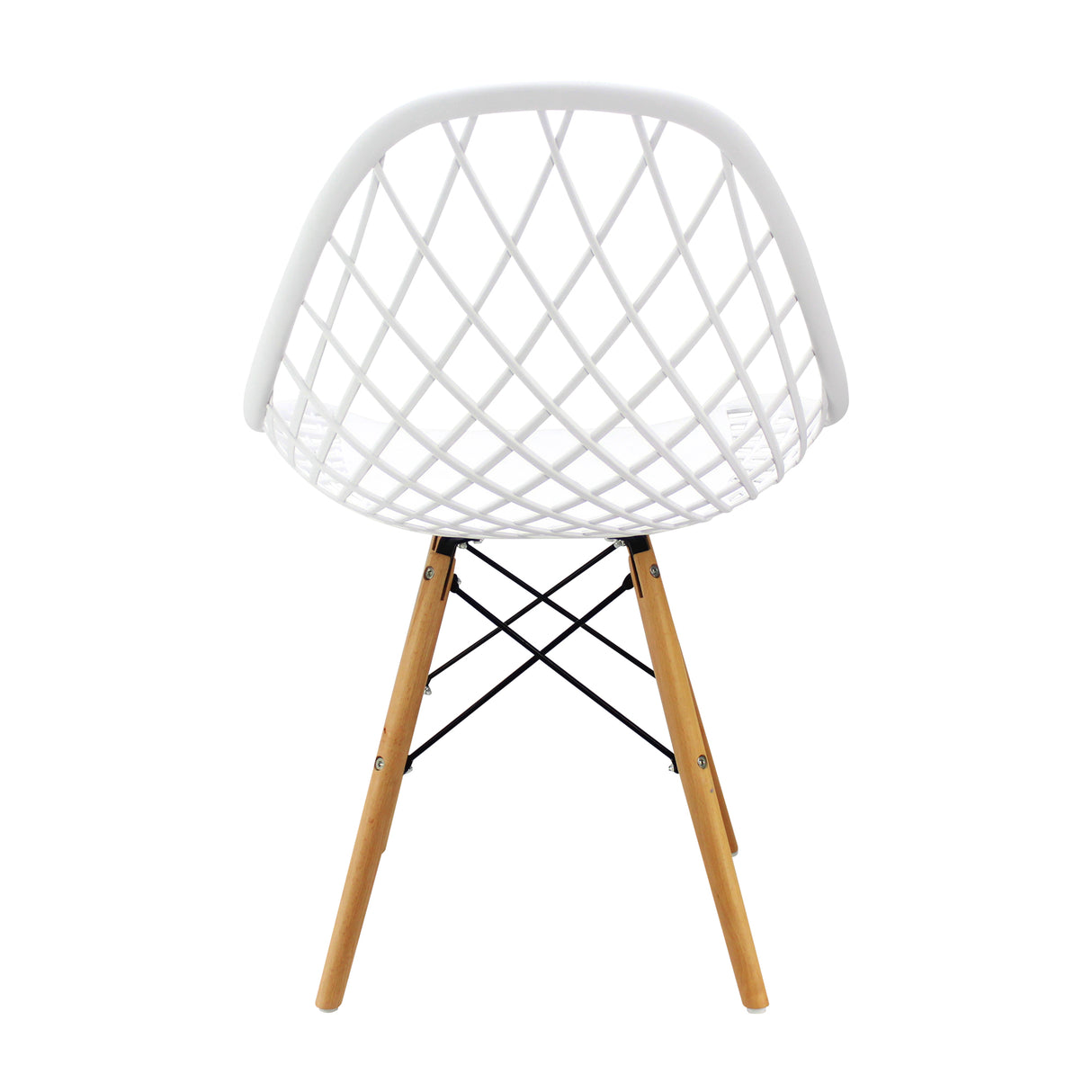 Silla de Comedor Kaila Moderno Polipropileno 49x79 cm Blanco. - Sillas y Butacos | Bylmo