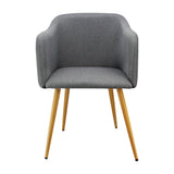 Silla de Comedor BM Lino Gris Con Brazos - Sillas y Butacos | Bylmo