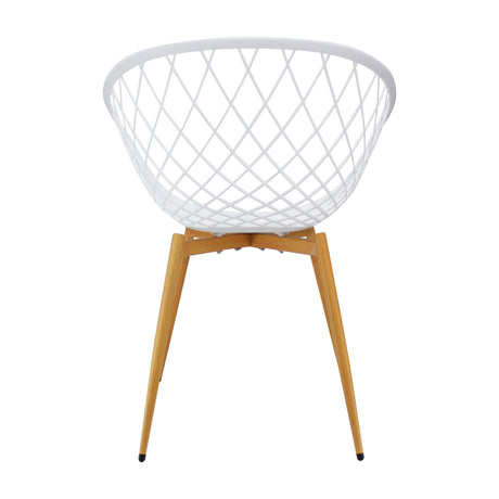 Silla de Comedor Loa Moderna Blanco Polipropileno - Sillas y Butacos | Bylmo