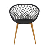 Silla de Comedor Loa Moderno Negro Polipropileno - Sillas y Butacos | Bylmo