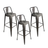 Set x 3 Sillas de Bar Titan Tolix Rústicas 41.5x78 cm Metal - Sillas y Butacos | Bylmo