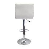 Set x 2 Sillas de Bar Wave Blanco Cuero Ecológico Altura Ajustable - Sillas y Butacos | Bylmo