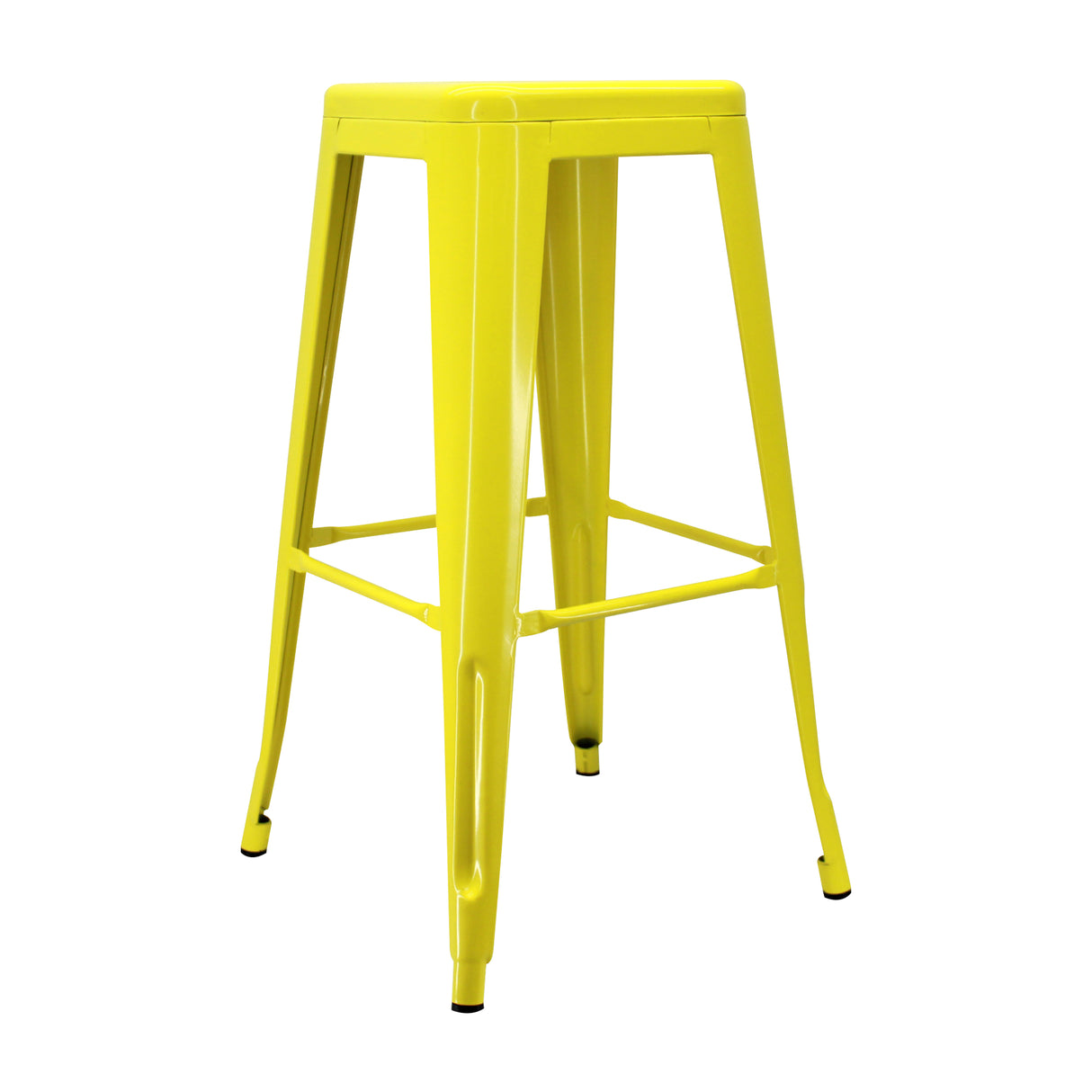 Silla Bar Titan Tolix Amarillo 41.5x78cm Clásico Sin Espaldar - Sillas y Butacos | Bylmo