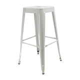 Set x 2 Sillas de Bar Titan Tolix Blanco 41.5x78cm Sin Espaldar - Sillas y Butacos | Bylmo