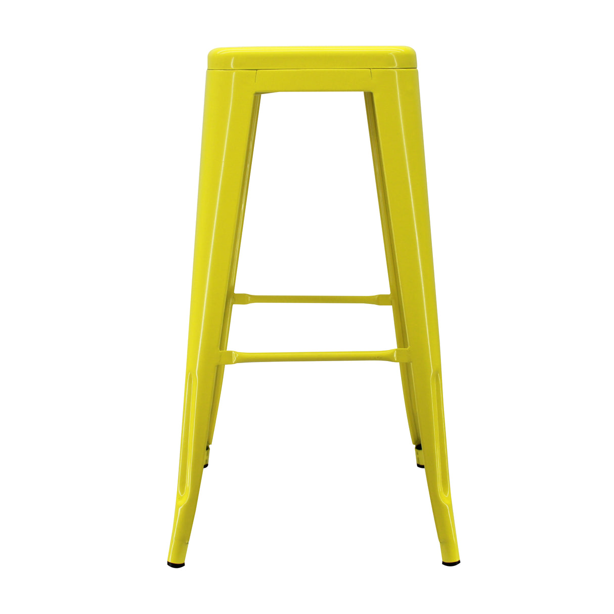 Set x 2 Sillas de Bar Titan Tolix Amarillo 41.5x78cm Sin Espaldar - Sillas y Butacos | Bylmo