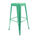 Set x 3 Sillas de Bar Titan Tolix Verde Menta Clásico 41.5x78cm Sin Espaldar - Sillas y Butacos | Bylmo