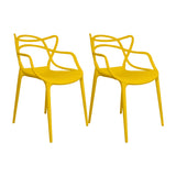 Kit x 2 Sillas para Exteriores Solna 54 cm Amarillo Europeo con Apoya Brazos - Sillas de Exterior | Bylmo