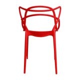 Kit x 2 Sillas para Exteriores Solna 54 cm Rojo Europeo con Apoya Brazos - Sillas de Exterior | Bylmo