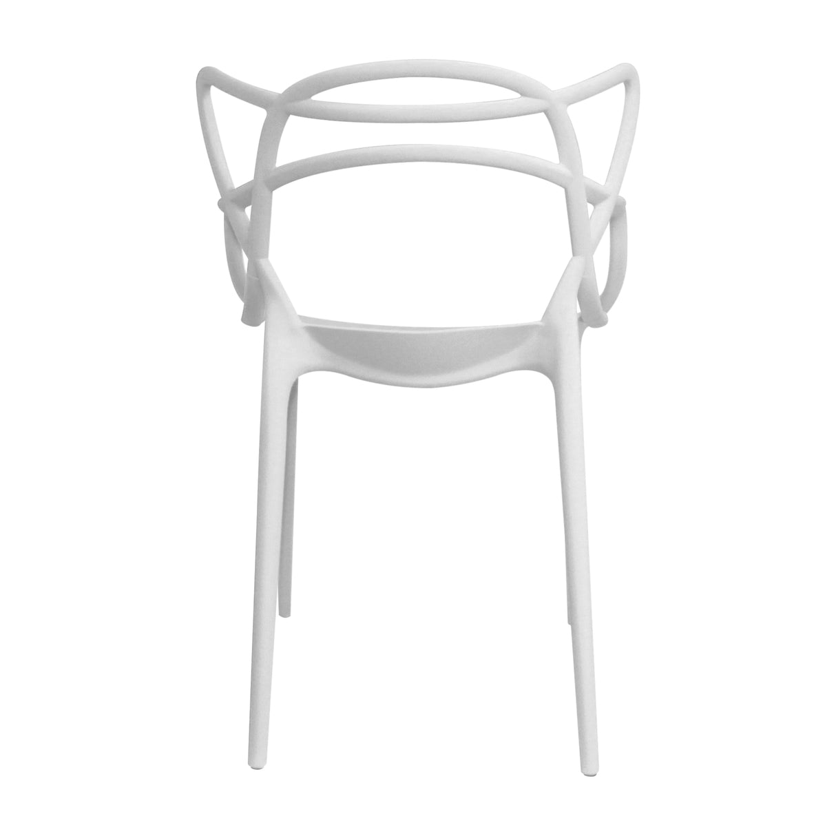 Kit x 4 Sillas para Exteriores Solna 54 cm Blanco Europeo con Apoya Brazos