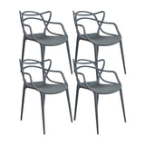 Kit x 4 Sillas para Exteriores Solna 54 cm Gris Europeo con Apoya Brazos - Sillas de Exterior | Bylmo