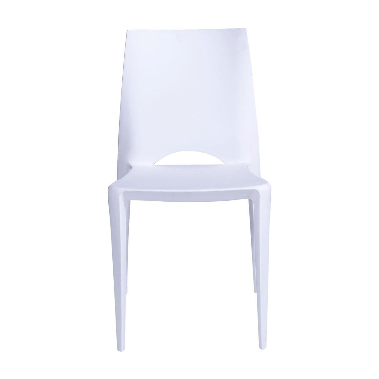 Kit x 4 Sillas para Exteriores Zoé 42 cm Blanco Polipropileno sin Apoya Brazos - Sillas de Exterior | Bylmo