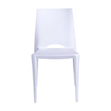 Kit x 4 Sillas para Exteriores Zoé 42 cm Blanco Polipropileno sin Apoya Brazos - Sillas de Exterior | Bylmo