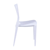 Kit x 4 Sillas para Exteriores Zoé 42 cm Blanco Polipropileno sin Apoya Brazos - Sillas de Exterior | Bylmo