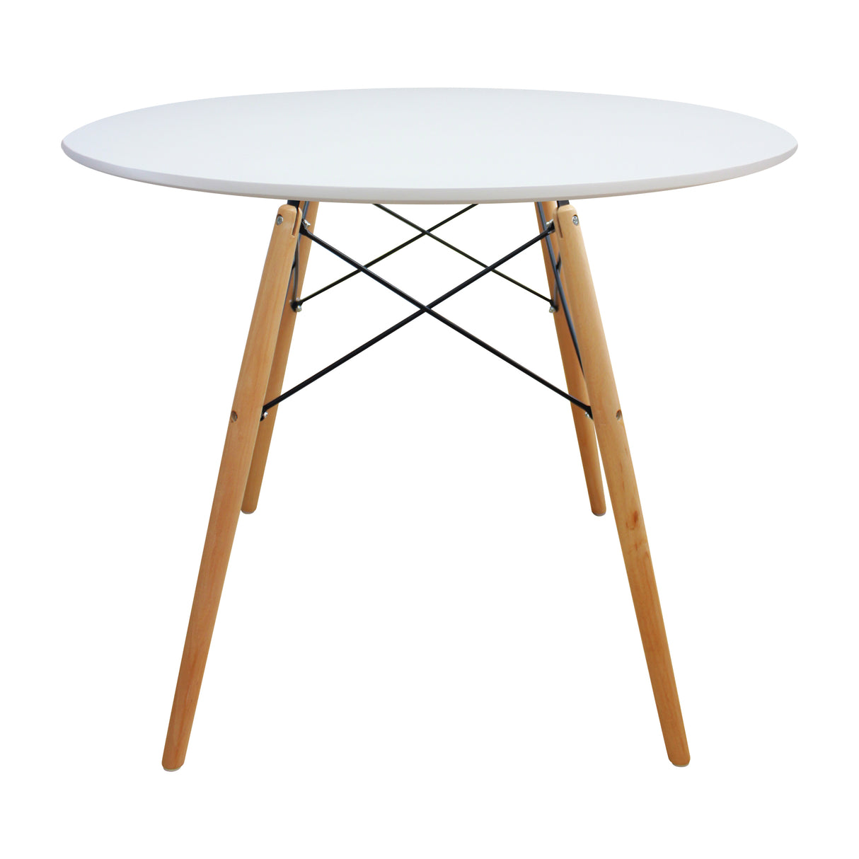 Comedor DKR Eames Madera 90x90 cm Blanco 4 Puestos - Comedores | Bylmo