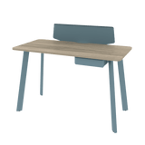 Escritorio Gemma Compacto Azul Pastel 120x73cm Estructura Metálica - ESCRITORIOS | Bylmo