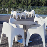 Silla Multipropósito Juga Blanca 65x80cm Moderna y Apilable - Sillas y Butacos | Bylmo