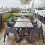 Silla Multipropósito Juga Gris 65x80cm Moderna y Apilable - Sillas y Butacos | Bylmo