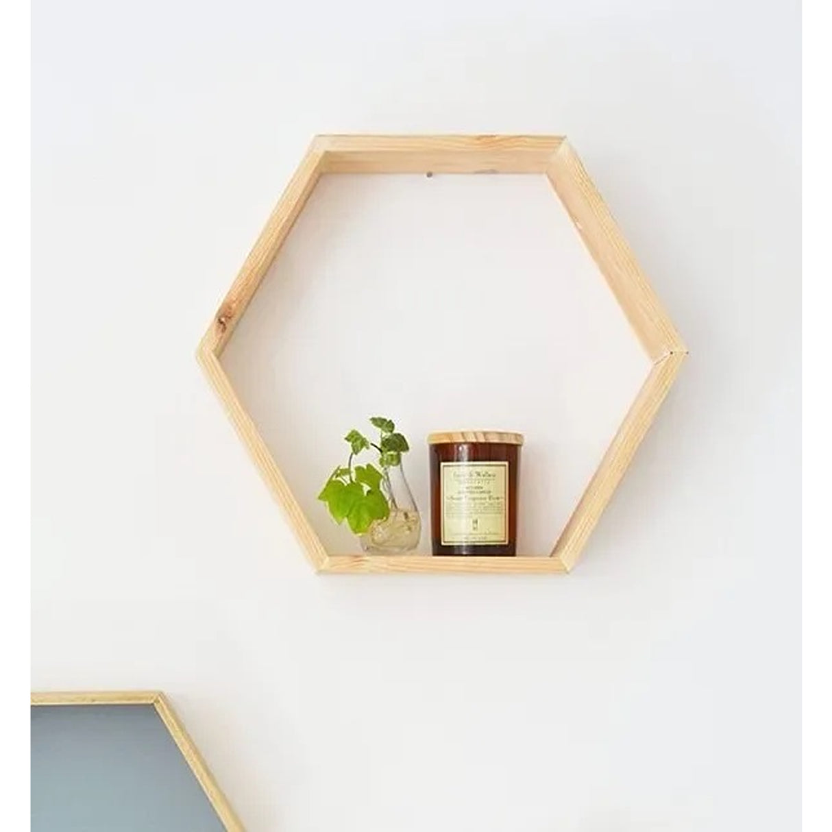 Set 3 Repisas Hexpisas Madera Pino 25x22 cm Moderno - Repisas y Percheros | Bylmo