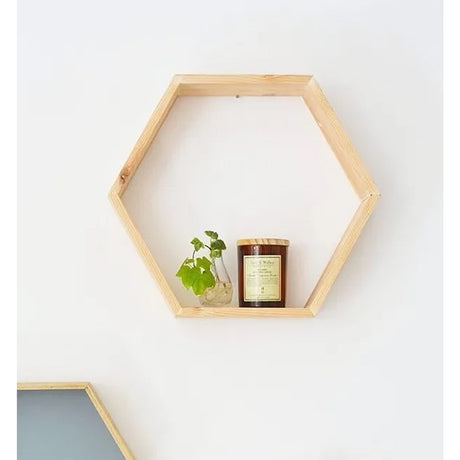 Set 3 Repisas Hexpisas Madera Pino 25x22 cm Moderno - Repisas y Percheros | Bylmo