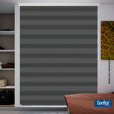Cortina Roller Duo Coren Roll 120x170cm Gris Oscuro - Cortinas y Persianas | Bylmo