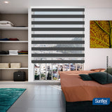 Cortina Roller Duo Coren Roll 120x170cm Gris Oscuro - Cortinas y Persianas | Bylmo