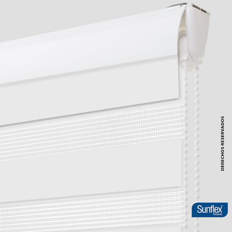 Cortina Roller Duo Coren Roll 120x170cm Blanco - Cortinas y Persianas | Bylmo