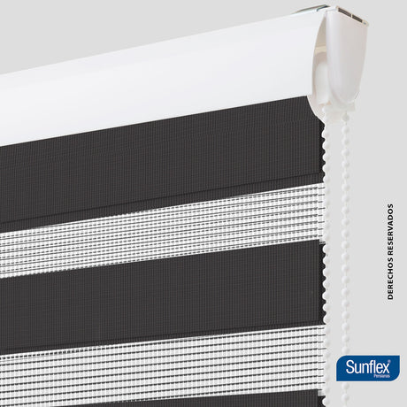 Cortina Roller Duo Coren Roll 100x170cm Gris Oscuro - Cortinas y Persianas | Bylmo
