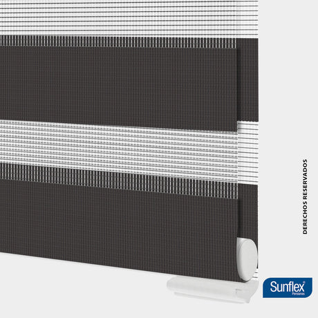 Cortina Roller Duo Coren Roll 100x170cm Gris Oscuro - Cortinas y Persianas | Bylmo