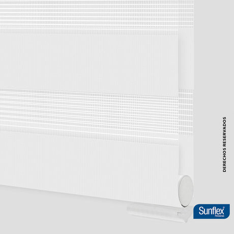Cortina Roller Duo Coren Roll 100x170cm Blanco - Cortinas y Persianas | Bylmo