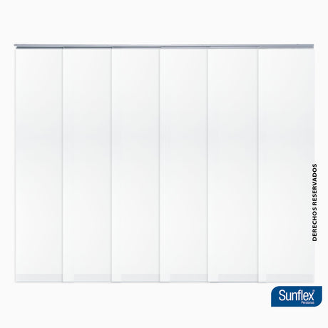 Panel Japones Clásico Solar Screen 240x220cm Blanco - Cortinas y Persianas | Bylmo