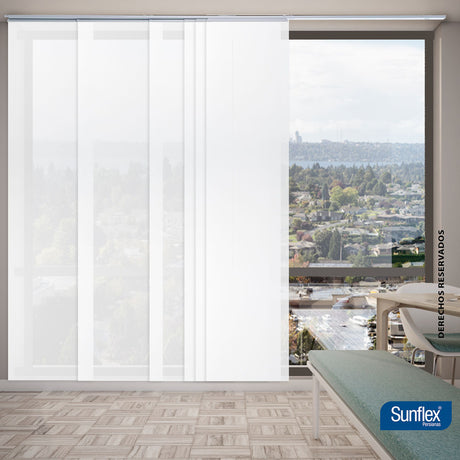 Panel Japones Clásico Solar Screen 240x220cm Blanco - Cortinas y Persianas | Bylmo