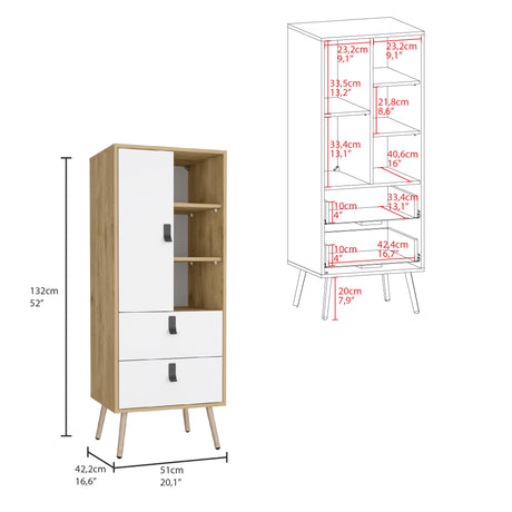 Cómoda Huna Macadamia 51x131cm con 3 Cajones Moderno - Cajoneras y Comodas | Bylmo