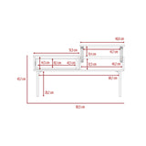 Mesa de Centro Extensible Funcentral Ceniza Wengue 101.5x45.7cm con Un Cajón - Mesas de Centro | Bylmo