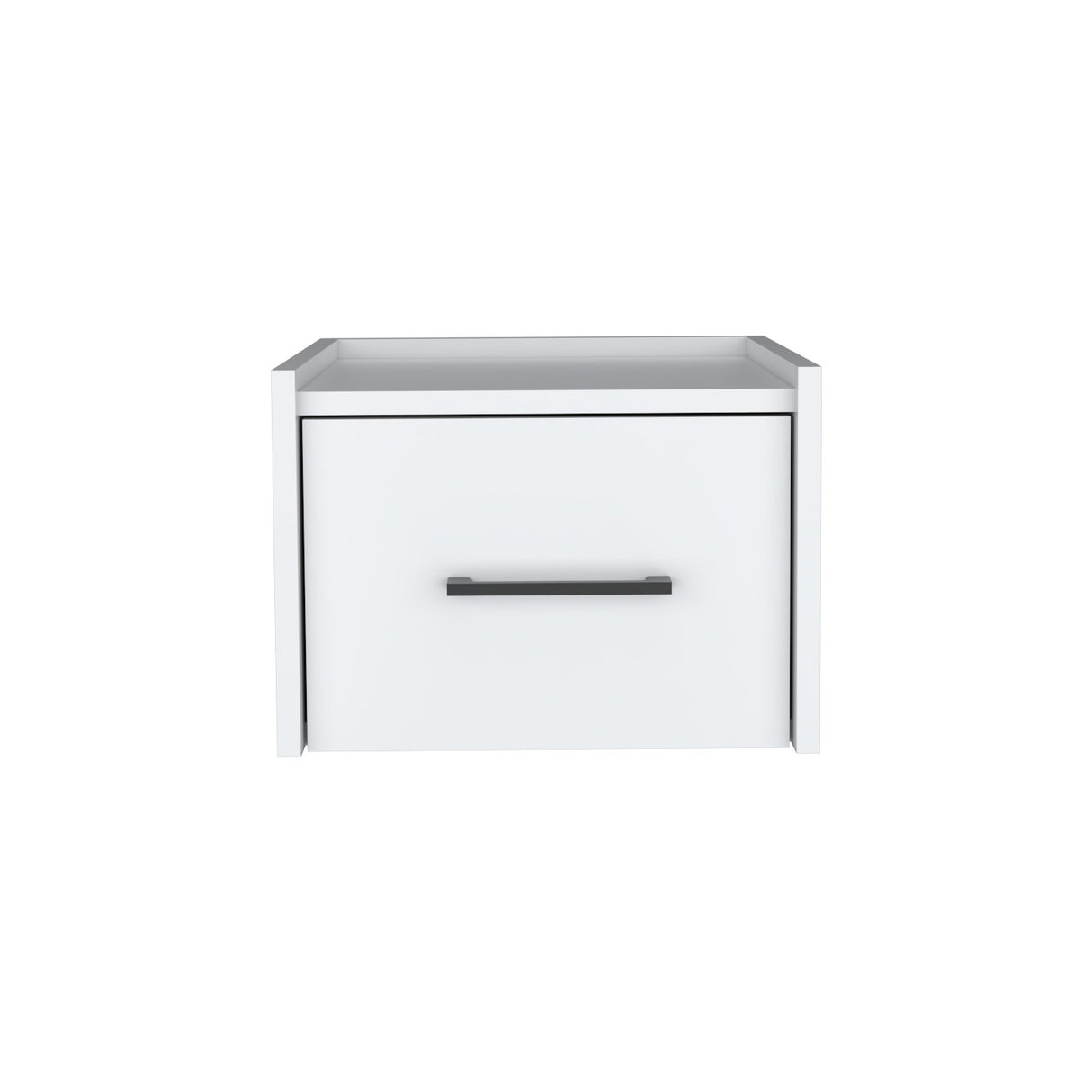 Mesa de Noche Boa 35x25cm Blanco con Un Cajón - Mesas de Noche | Bylmo