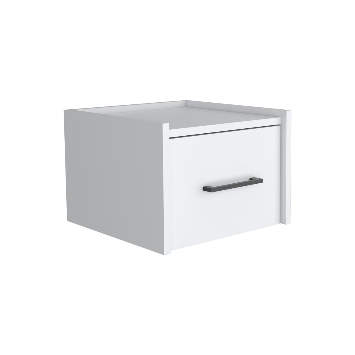 Mesa de Noche Boa 35x25cm Blanco con Un Cajón - Mesas de Noche | Bylmo