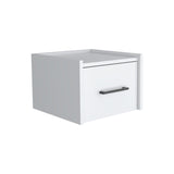 Mesa de Noche Boa 35x25cm Blanco con Un Cajón - Mesas de Noche | Bylmo