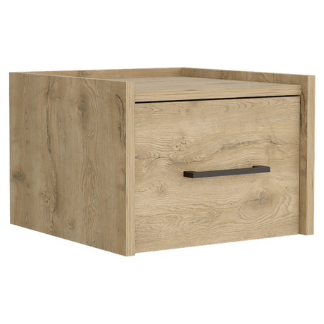 Mesa de Noche Boa 35x25cm Macadamia con Un Cajón - Mesas de Noche | Bylmo