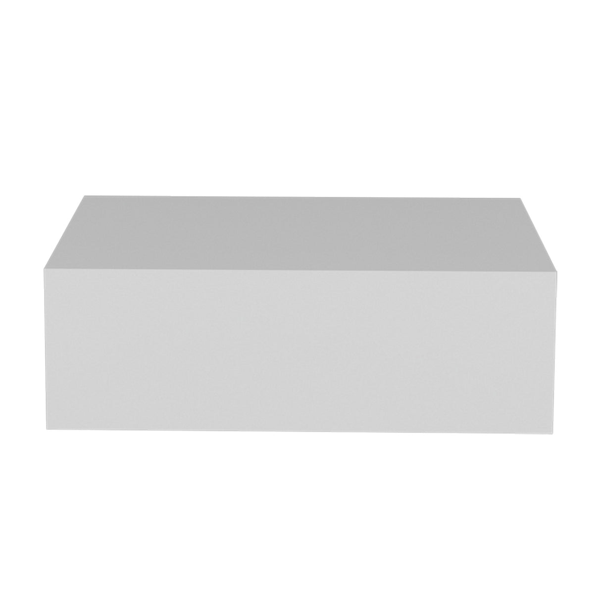Mesa de Noche Milano Flotante 40x13cm Blanco Minimalista con Un Cajón - Mesas de Noche | Bylmo