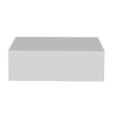 Mesa de Noche Milano Flotante 40x13cm Blanco Minimalista con Un Cajón - Mesas de Noche | Bylmo