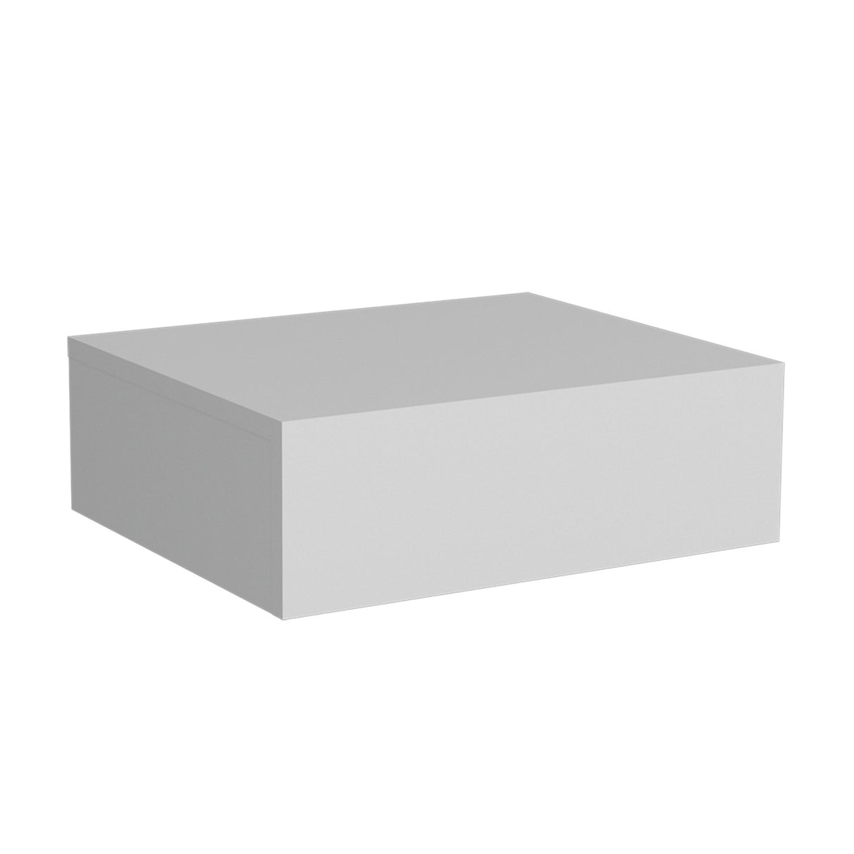 Mesa de Noche Milano Flotante 40x13cm Blanco Minimalista con Un Cajón - Mesas de Noche | Bylmo