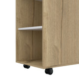 Mueble Auxiliar de Cocina Bi Color 100x90 cm Duna Blanco con 3 Entrepaños - Barras y Muebles Auxiliares | Bylmo
