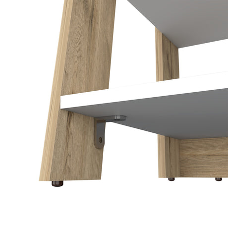Mueble para Baño Bi Color 44x75.6cm Blanco con Patas y Entrepaños - Muebles para Baño | Bylmo