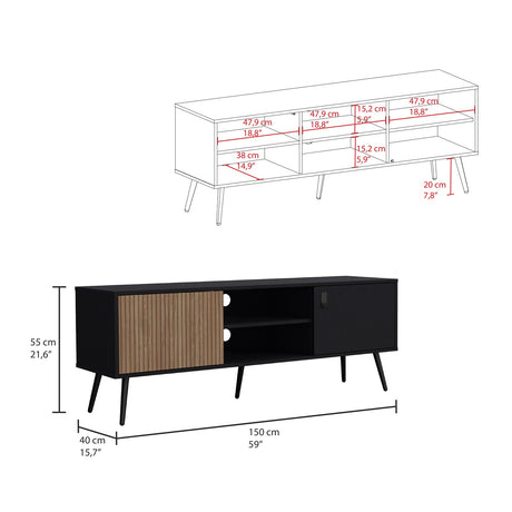 Rack de TV Funes 150x55cm para TV de 65 Pulgadas - Muebles de TV | Bylmo