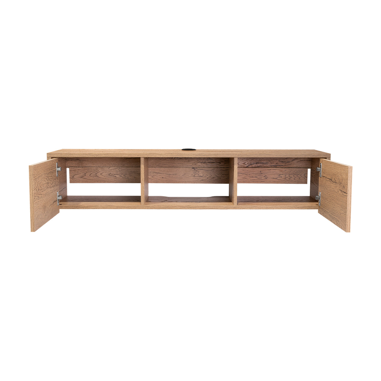 Repisa para TV Glen 125.1x26.8cm Macadamia Flotante para TV Más de 85 pulgadas - Muebles de TV | Bylmo
