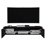 Repisa para TV Glen 125.1x26.8cm Wengue Flotante para TV Más de 85 pulgadas - MUEBLES DE TV | Bylmo