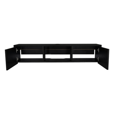 Repisa para TV Glen 125.1x26.8cm Wengue Flotante para TV Más de 85 pulgadas - MUEBLES DE TV | Bylmo