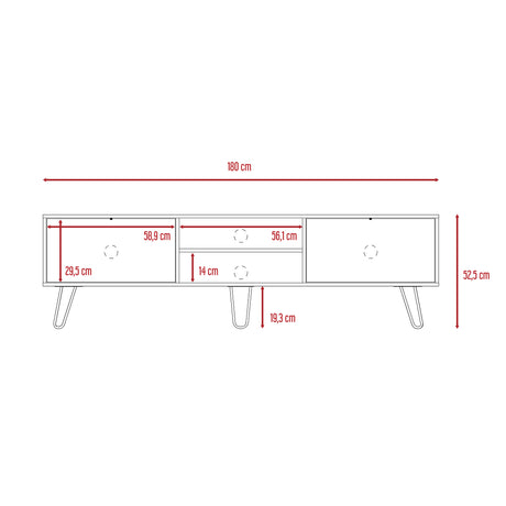 Rack de TV Vassel 180x52.5cm para TV de 80 Pulgadas - Muebles de TV | Bylmo