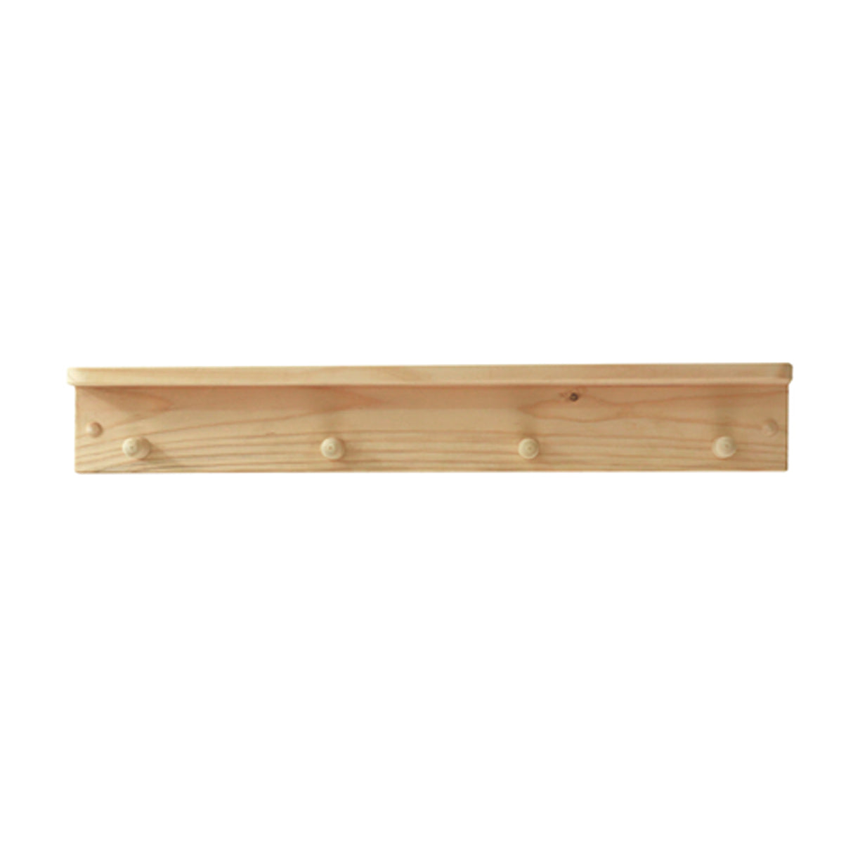 Repisa Perchero Rectangular Rústico Orden y Calidez en tu Espacio 75 cm - Repisas y Percheros | Bylmo