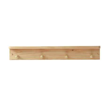 Repisa Perchero Rectangular Rústico Orden y Calidez en tu Espacio 75 cm - Repisas y Percheros | Bylmo
