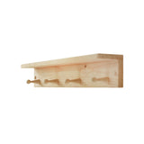 Repisa Perchero Rectangular Rústico Orden y Calidez en tu Espacio 75 cm - Repisas y Percheros | Bylmo